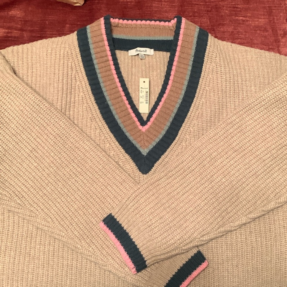Madewell tan wool sweater XXL